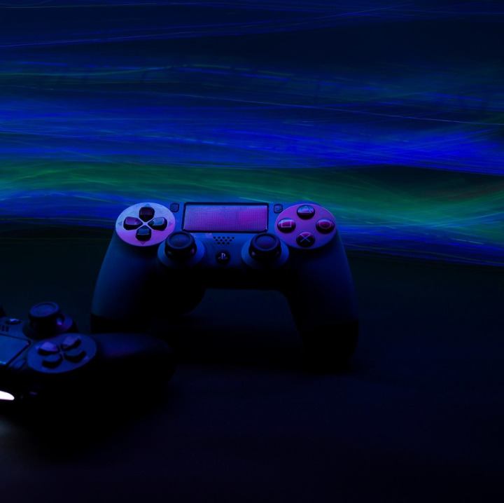online gaming neon arcade controller